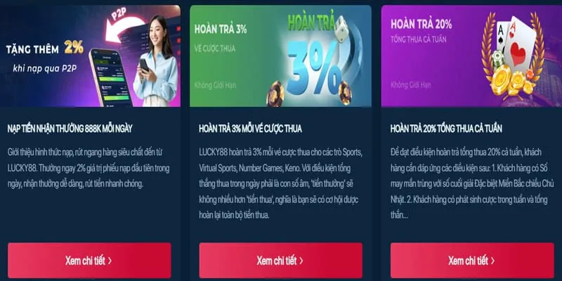 Thưởng nạp lần đầu in88